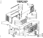 Kenmore 1068720581 cabinet parts diagram