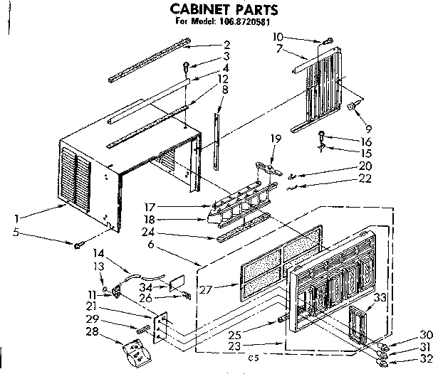 Cabinet parts