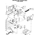 Kenmore 1068720691 air flow and control parts diagram