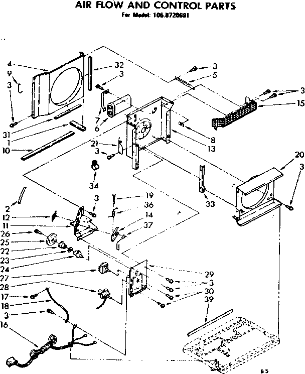 Air flow and control parts