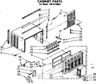 Kenmore 1068720691 cabinet parts diagram