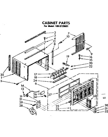 Cabinet parts