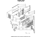 Kenmore 1068721082 cabinet parts diagram