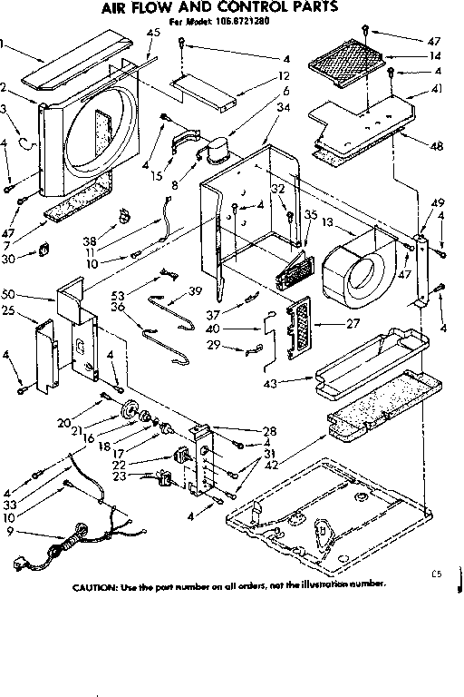 Air flow and control parts