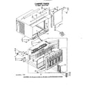 Kenmore 1068721290 cabinet parts diagram