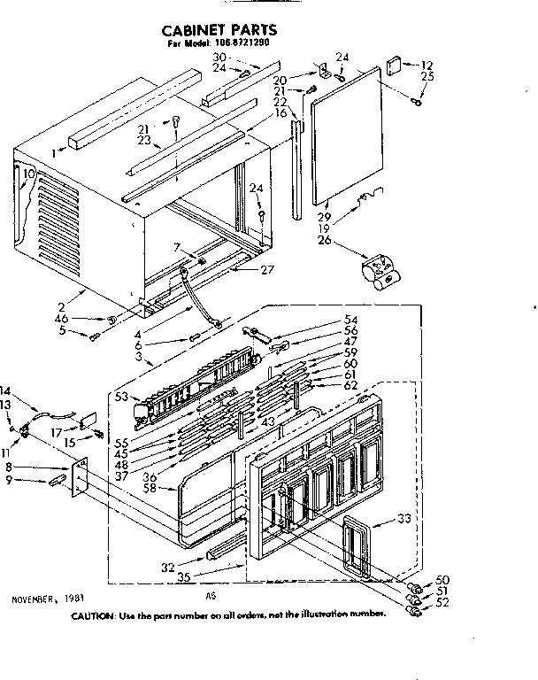 Cabinet parts