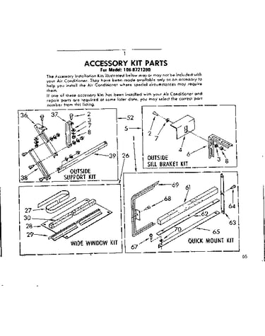 Accessory kit part