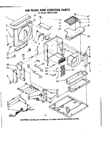 Air flow and control parts