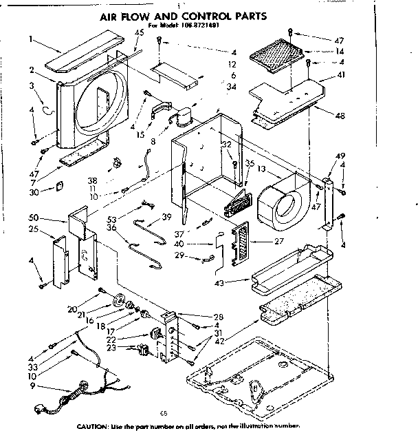 Air flow and control parts