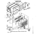 Kenmore 1068721590 cabinet parts diagram