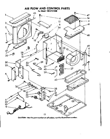 Air flow and control parts
