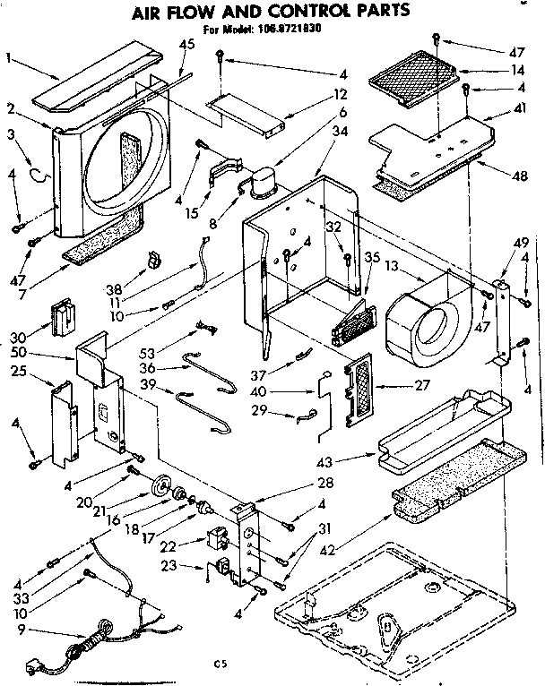 Air flow and control parts