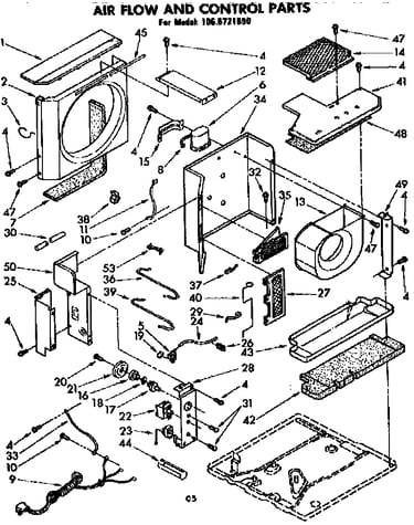 Air flow and control parts