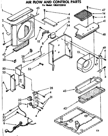 Air flow and control parts