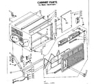 Kenmore 1068722011 cabinet parts diagram