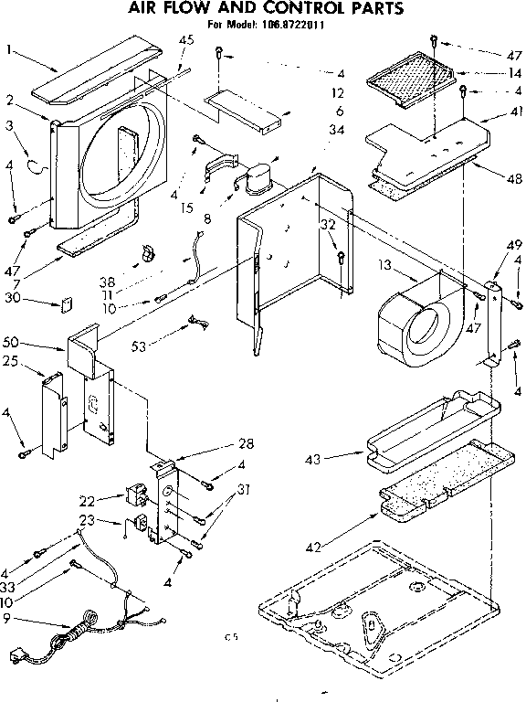 Air flow and control parts