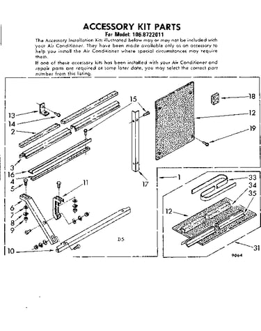 Accessory kit parts