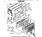 Kenmore 1068722190 cabinet parts diagram