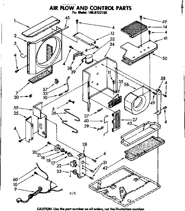 Air flow and control parts