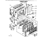 Kenmore 1068722530 cabinet parts diagram