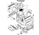 Kenmore 1068722530 air flow parts diagram