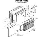 Kenmore 1068730510 cabinet parts diagram