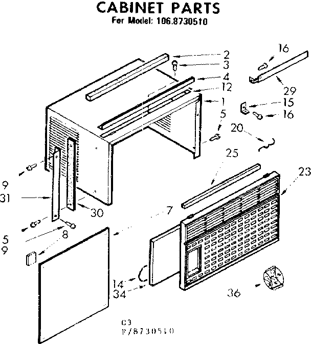 Cabinet parts