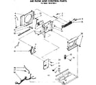 Kenmore 1068730511 air flow & control parts diagram