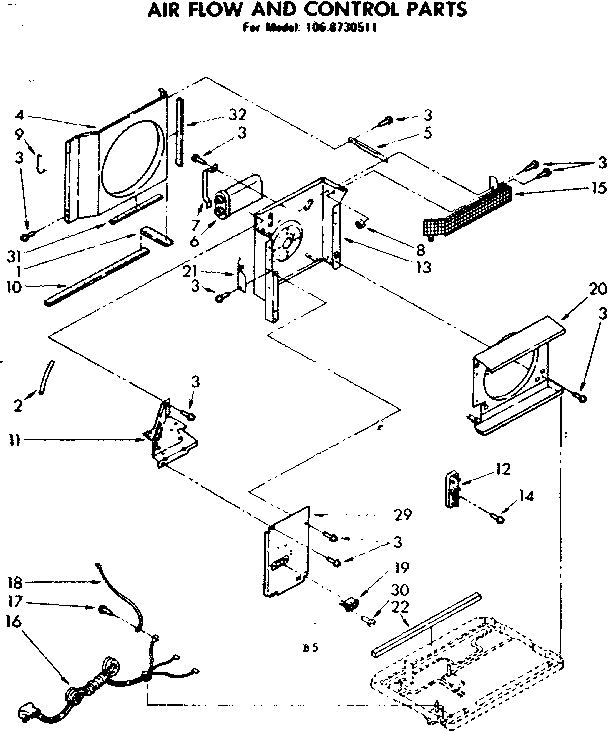 Air flow & control parts