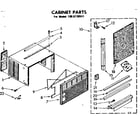 Kenmore 1068730511 cabinet parts diagram