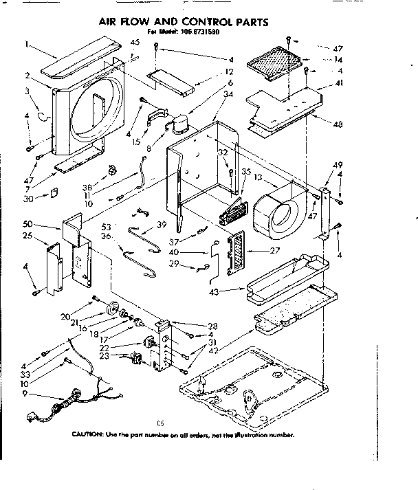 Air flow and control parts
