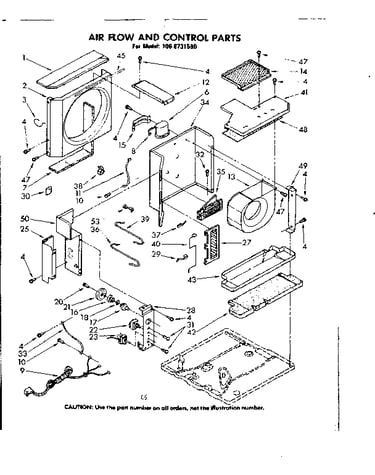 Air flow and control parts