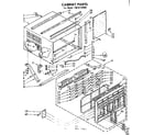 Kenmore 1068732090 cabinet parts diagram