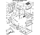 Kenmore 1068732090 air flow and control parts diagram