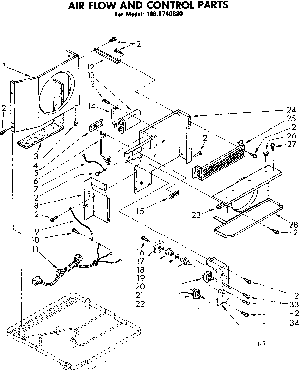Air flow and control parts