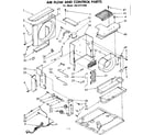Kenmore 1068741590 air flow and control parts diagram