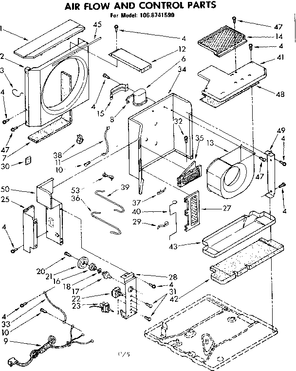 Air flow and control parts