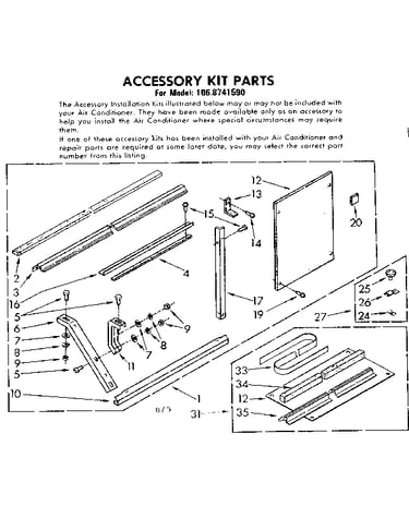 Accessory kit parts