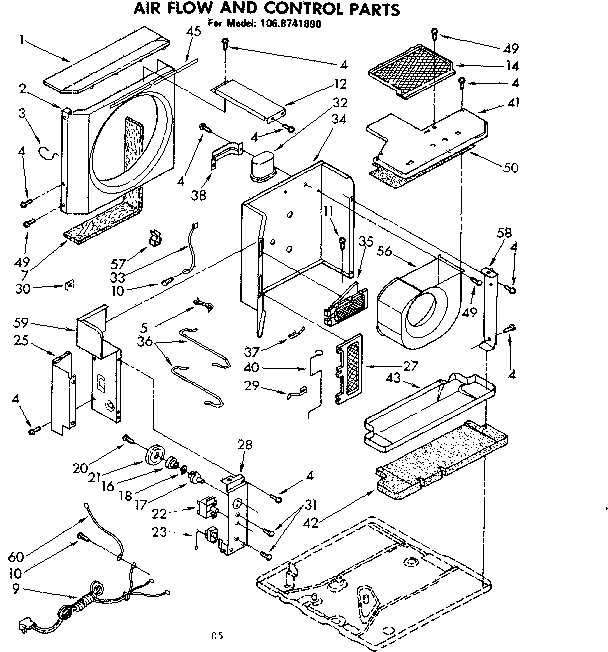 Air flow and control parts