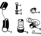 Kenmore 153291900 hose clamp and adapter diagram