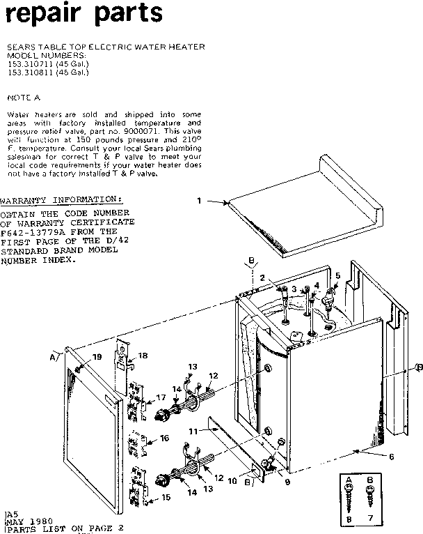 Replacement parts
