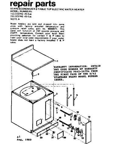 8 table top electric water heater