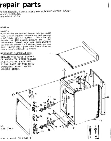 Replacement parts