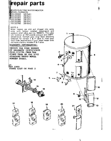Repair parts
