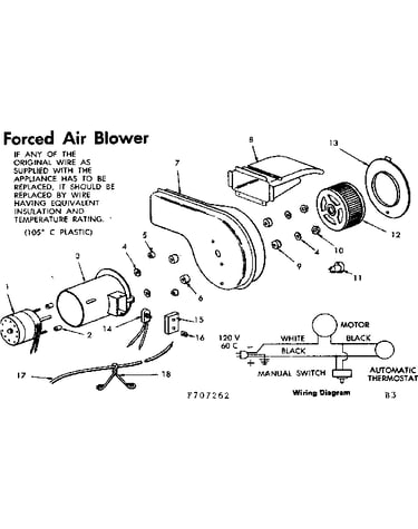 Forced air blower