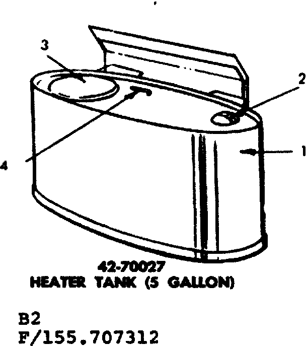 OPTIONAL HEATER TANK 5 GALLON