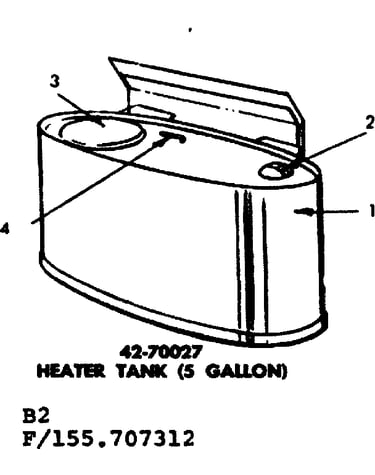 Optional heater tank 5 gallon