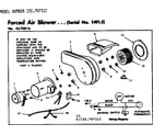 Kenmore 155707312 forced air blower diagram