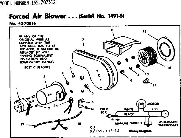 Forced air blower