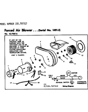 Forced air blower